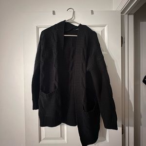 Black cardigan